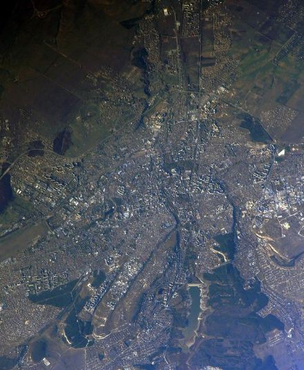 Космонавт показал вид сегодняшнего Симферополя с орбиты
