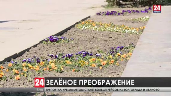 Весенний Крым. Как украшают города Республики?