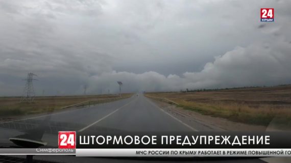 В Крыму объявлено штормовое предупреждение. МЧС работает в режиме повышенной готовности