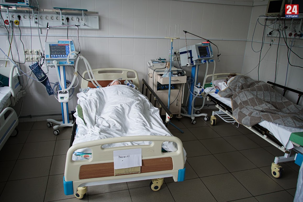 315 пациентов с COVID-19 в Крыму находятся в тяжёлом и крайне тяжёлом состоянии