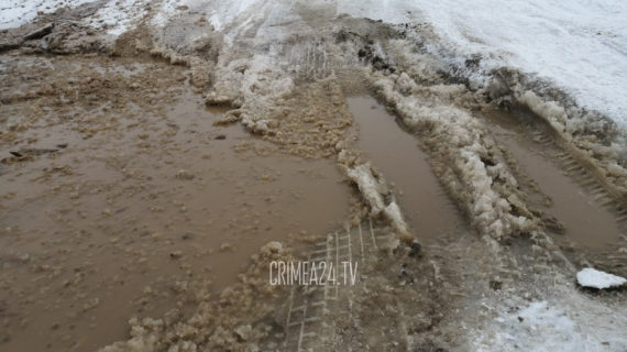 Жители села под Симферополем бьют тревогу: водитель школьного автобуса отказывается возить детей из-за огромной ямы на дороге
